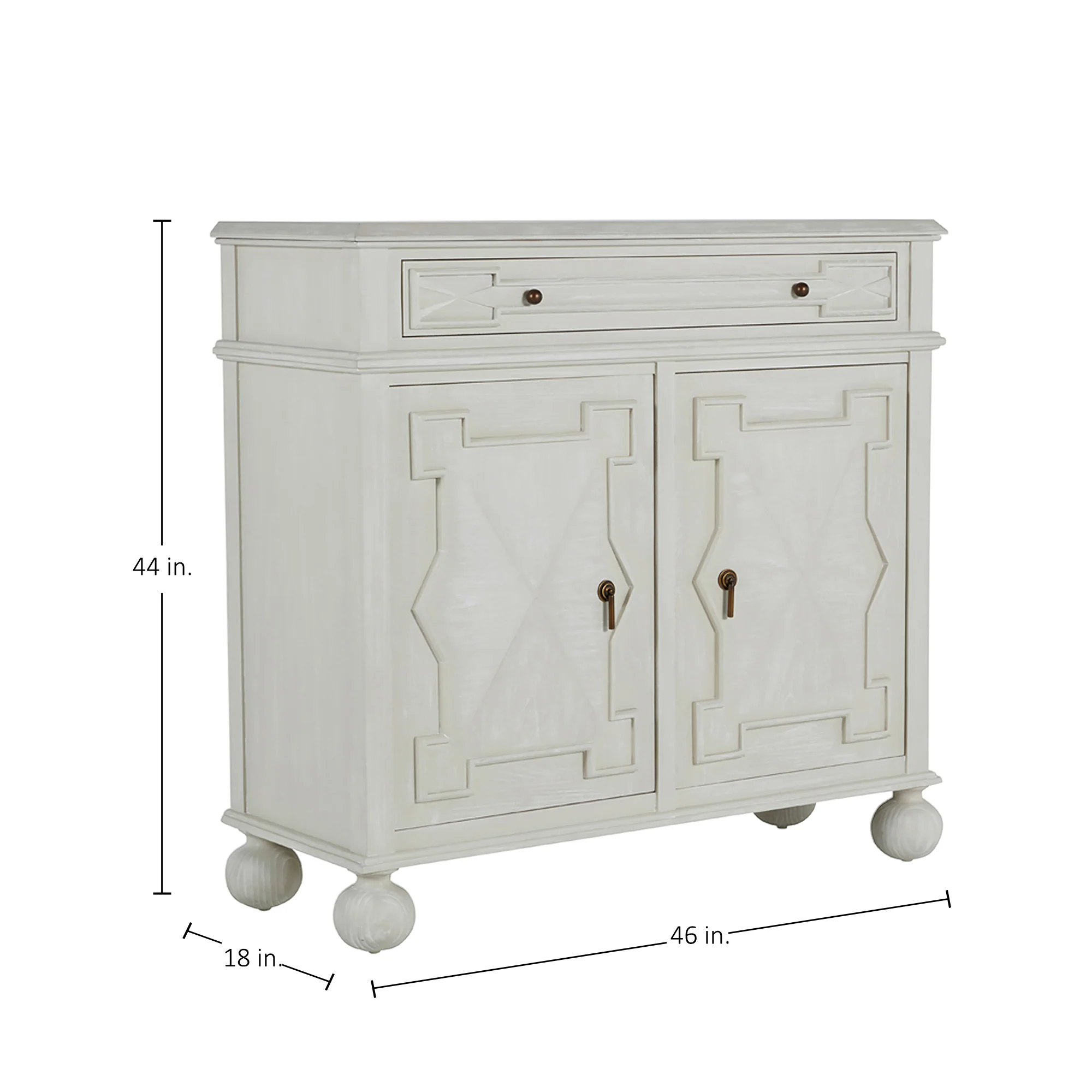 Ezekiel Cabinet- White - Image 2