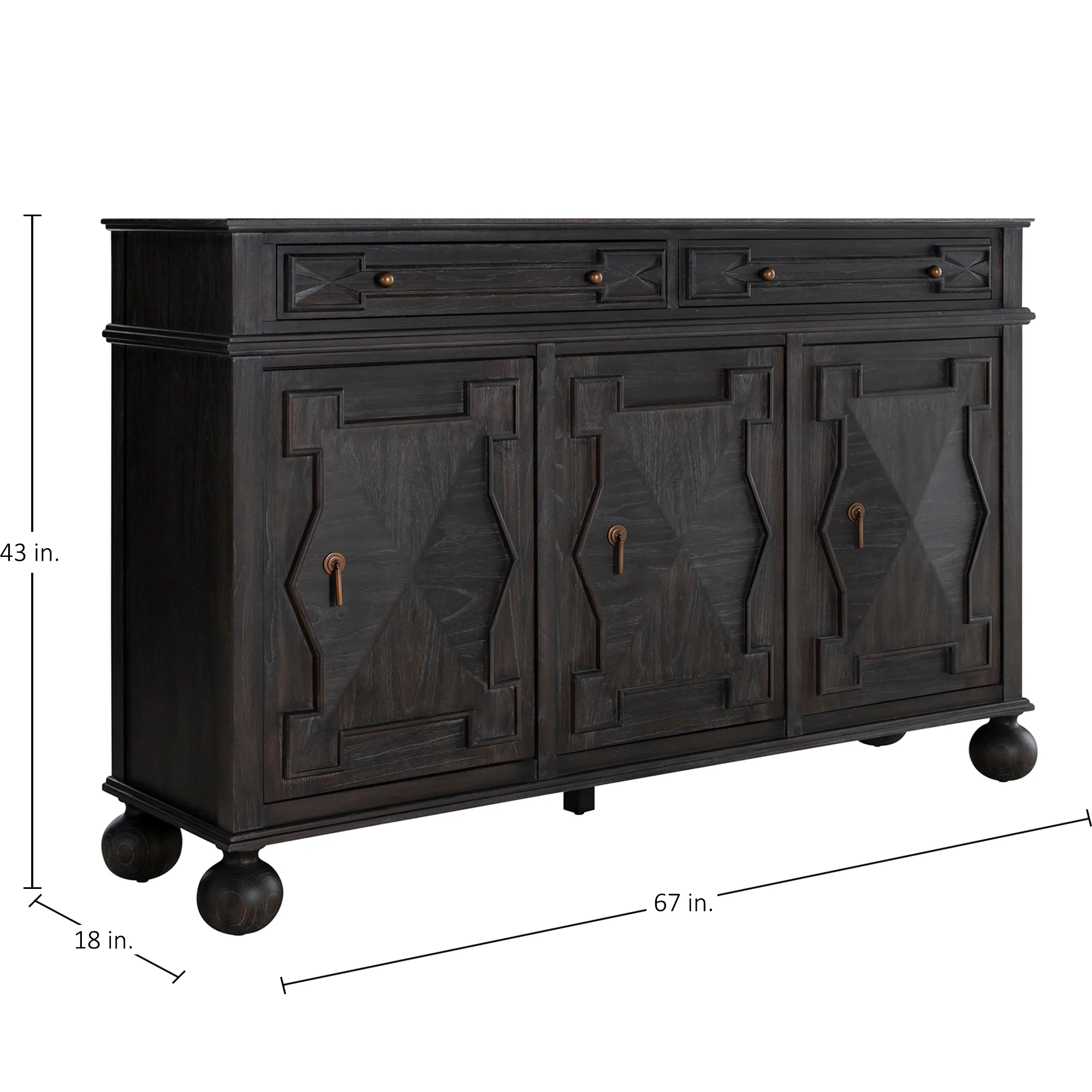 Ezekiel Sideboard - Dark - Image 2