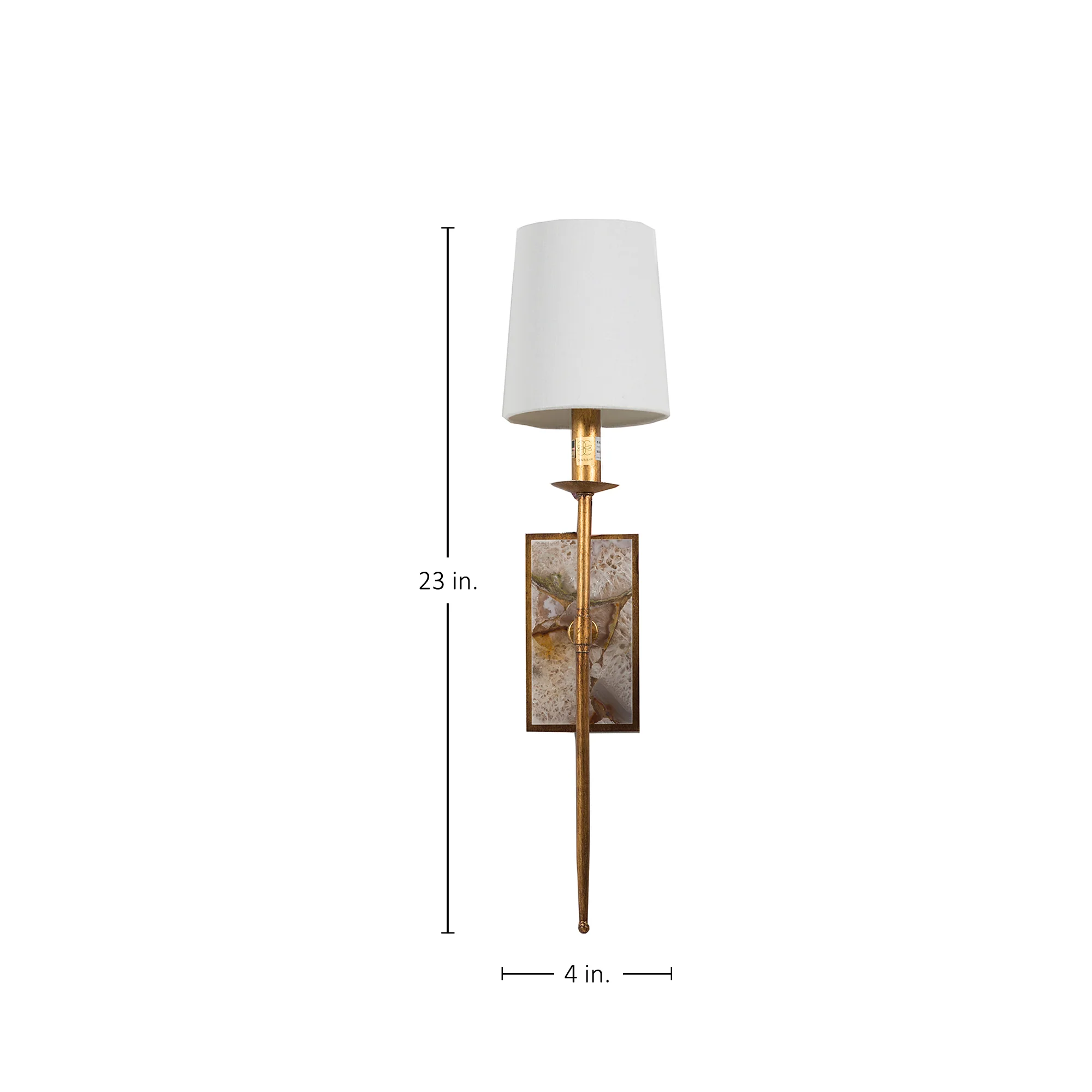 Garnet Sconce - Gold - Image 2