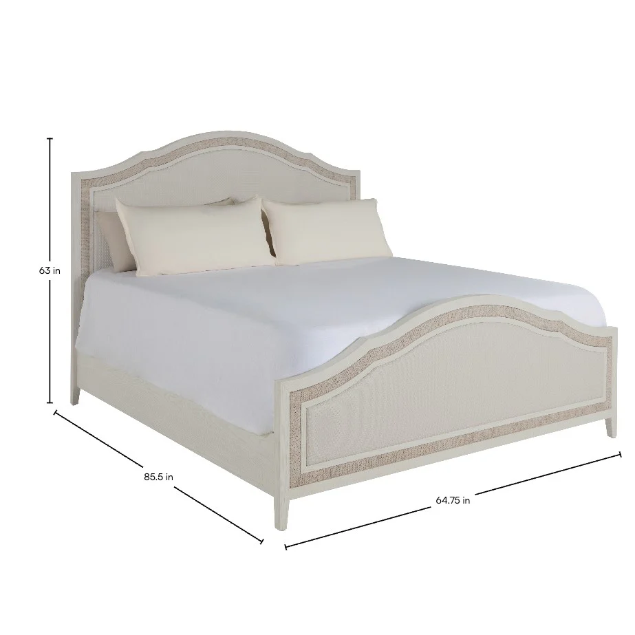 Grand Bermuda Classic Queen Bed - Whitewash - Image 2