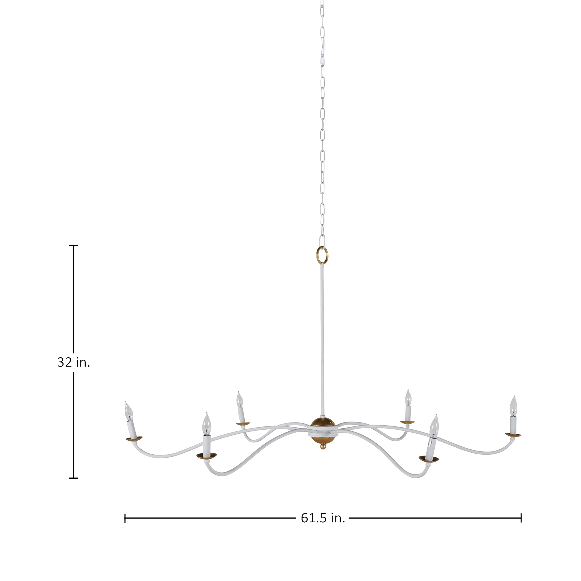 Irvine Chandelier - White - Image 2