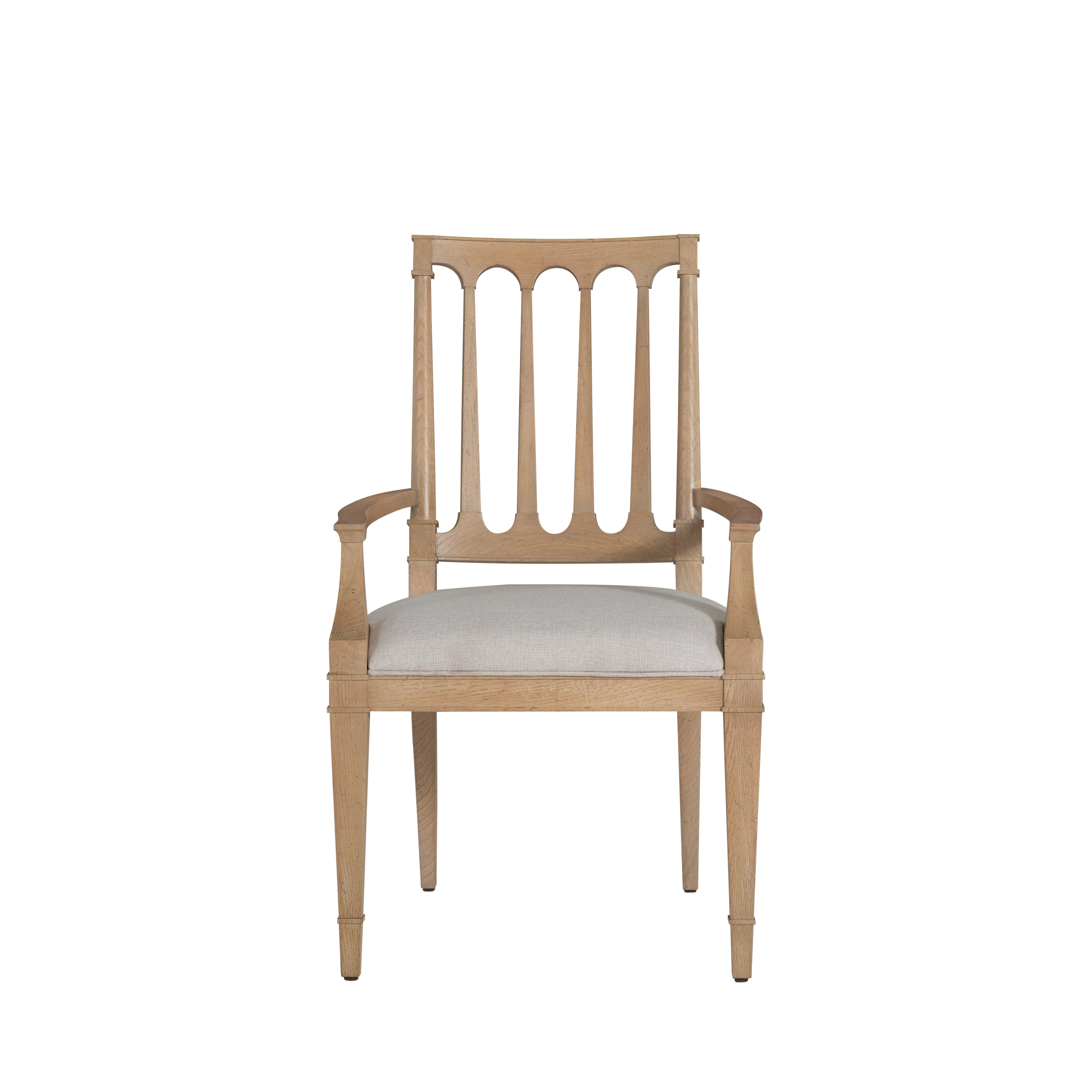 Mathis Dining Arm Chair - Rustic French Oak - Image 3