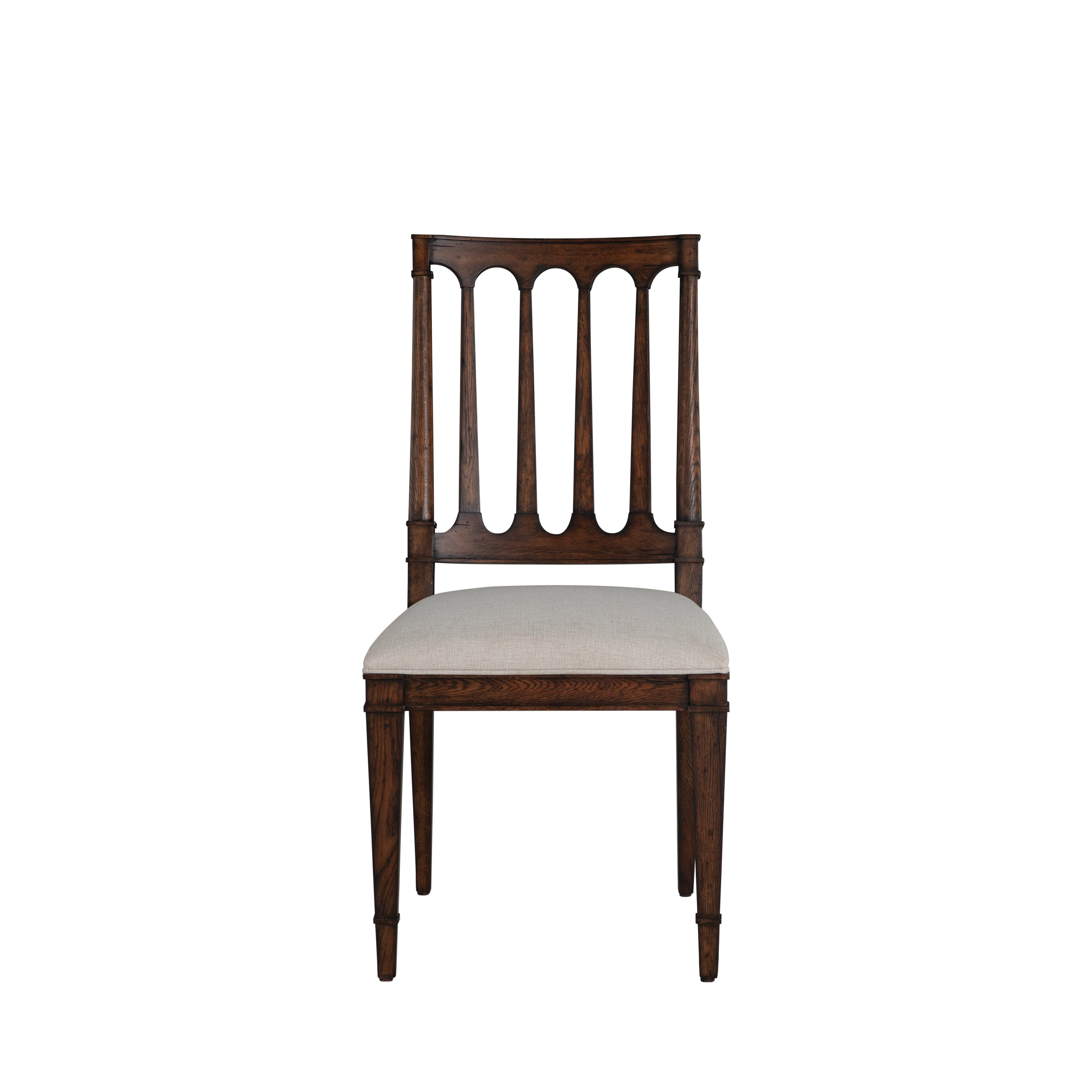 Mathis Dining Side Chair - Rustic Antique Oak - Image 3