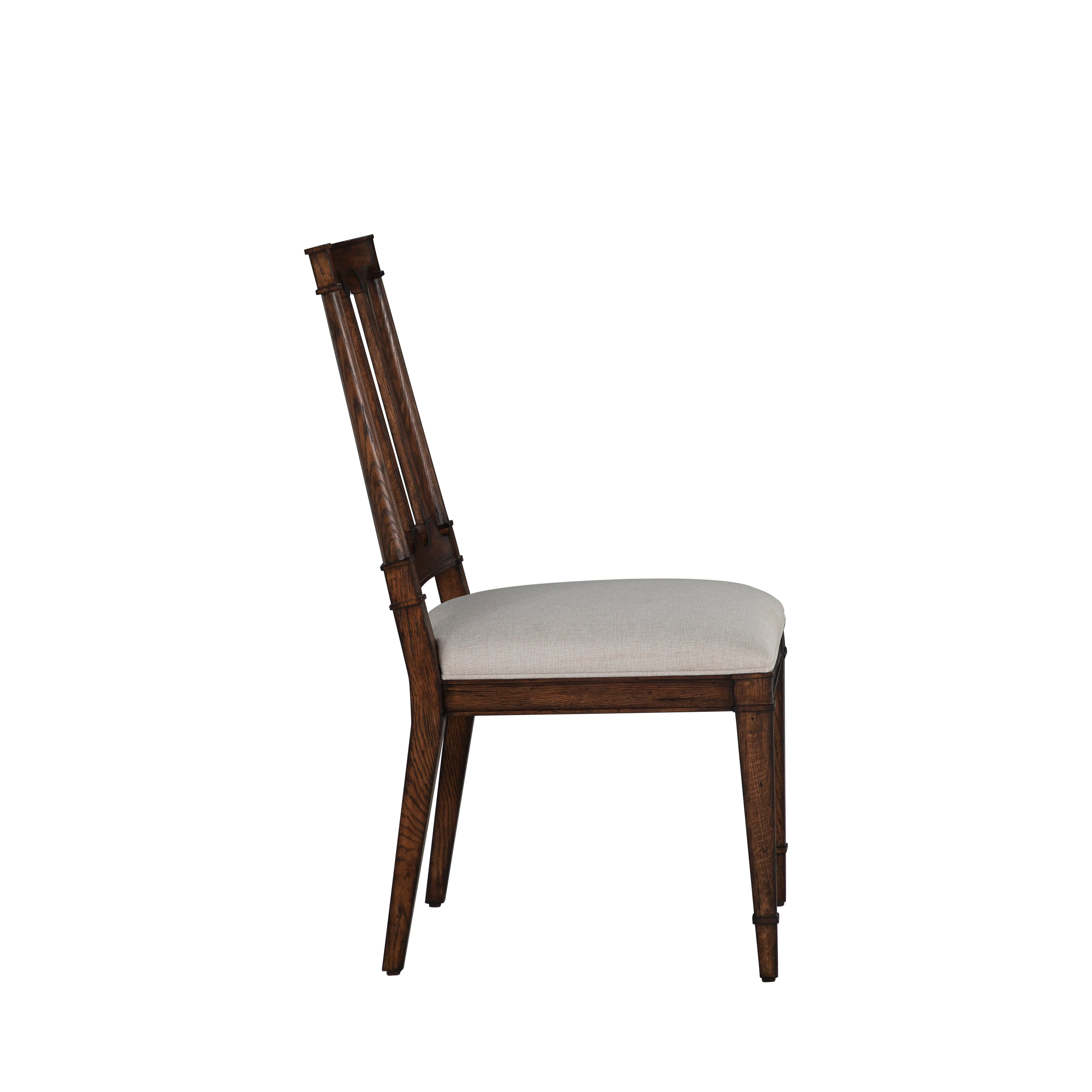 Mathis Dining Side Chair - Rustic Antique Oak - Image 4