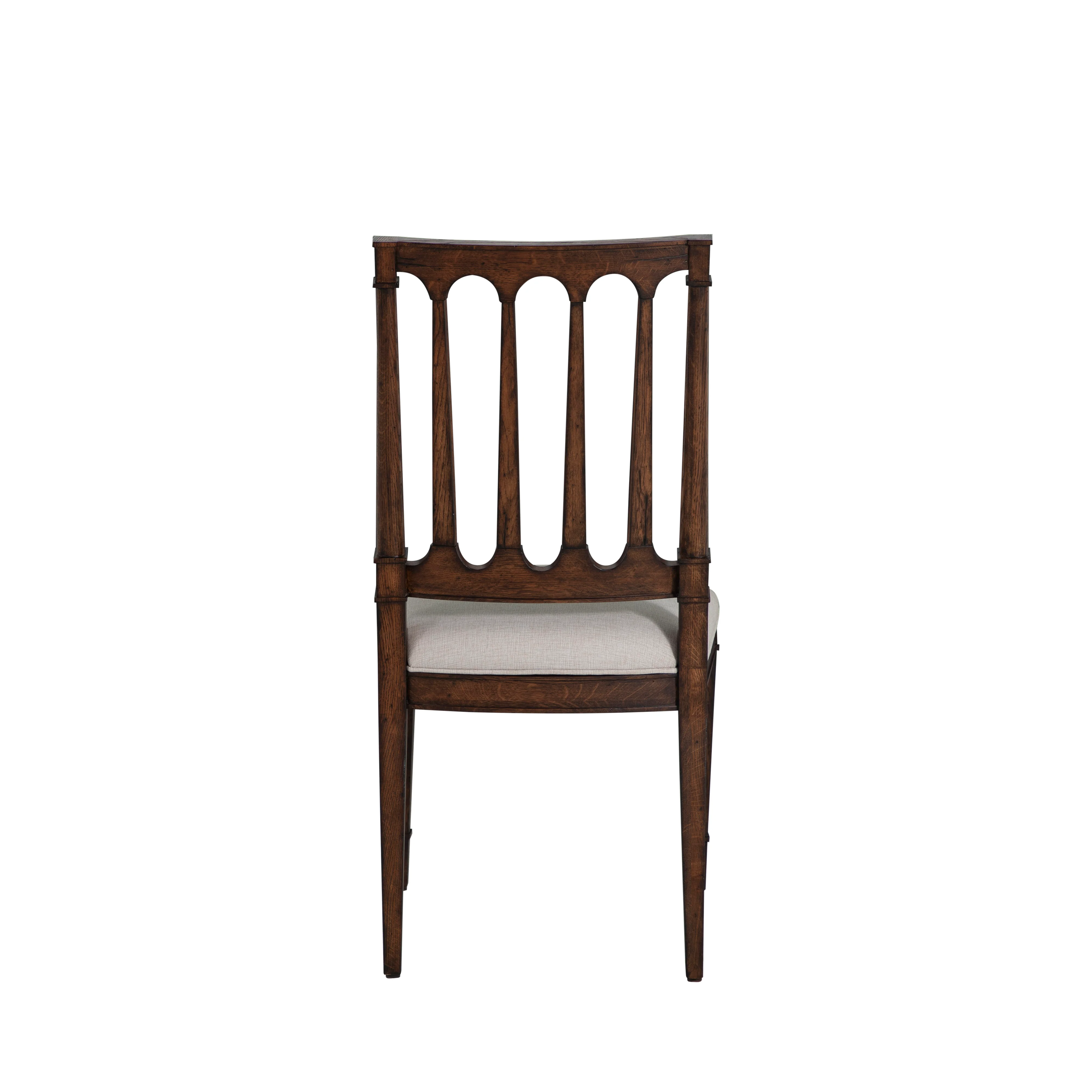 Mathis Dining Side Chair - Rustic Antique Oak - Image 5