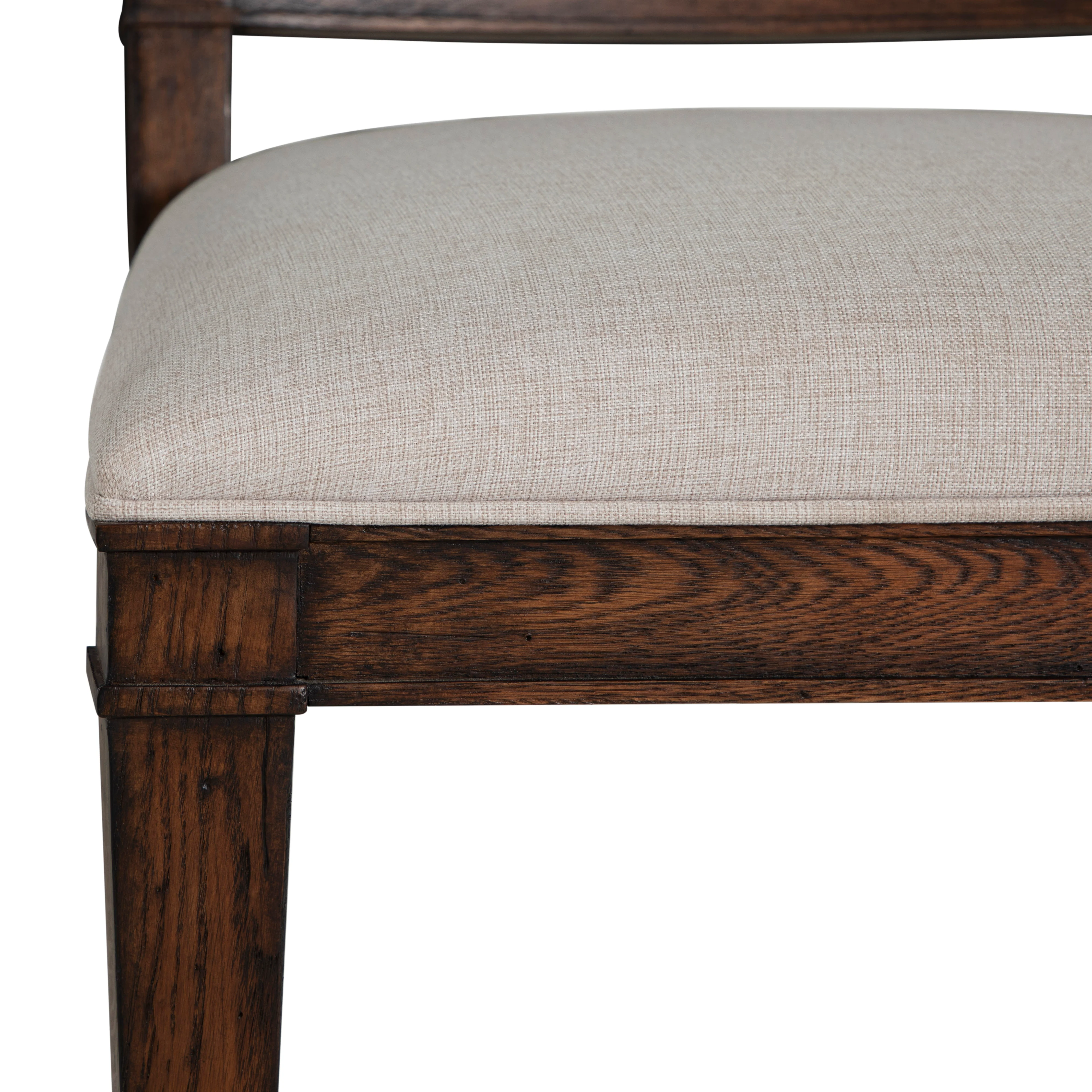 Mathis Dining Side Chair - Rustic Antique Oak - Image 8