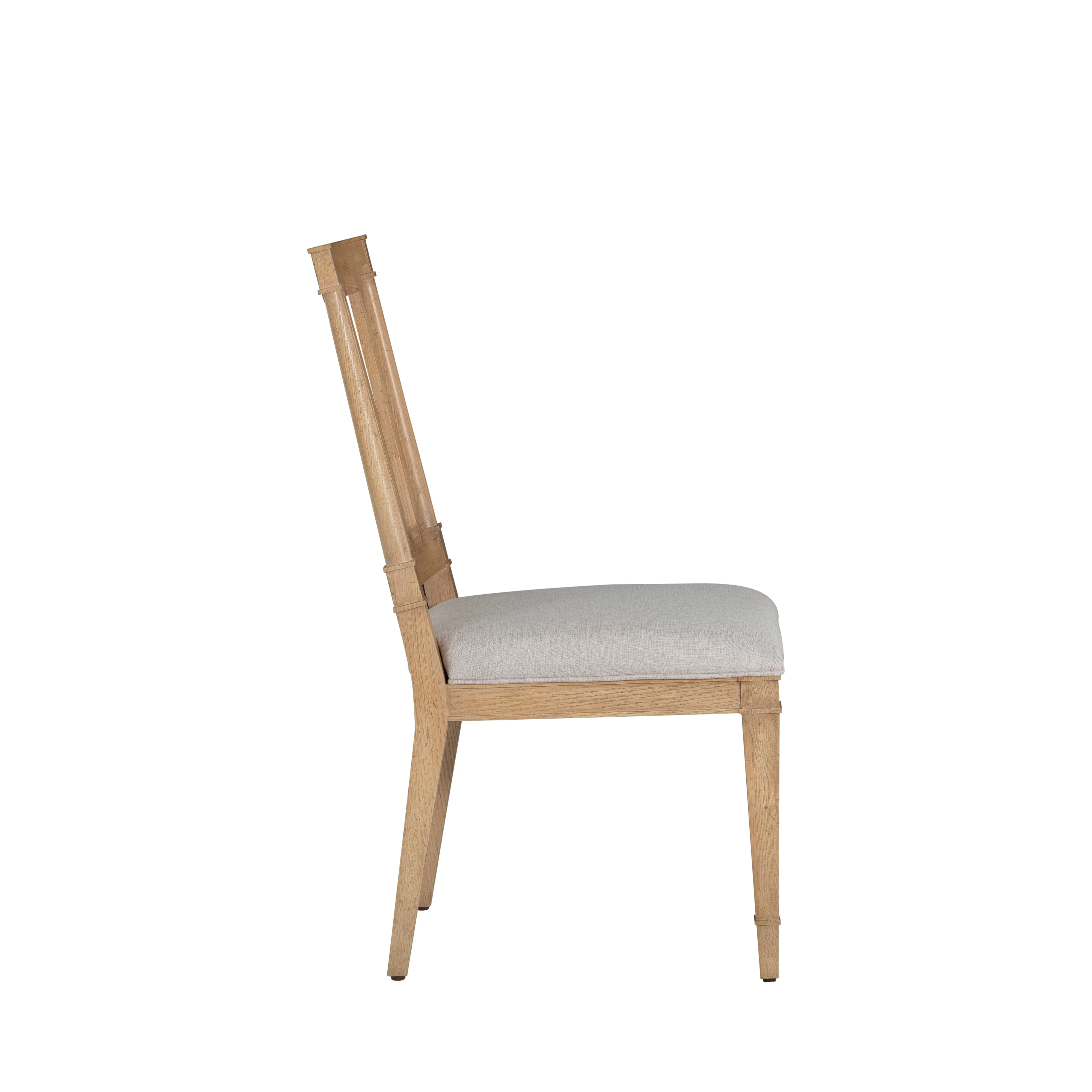 Mathis Dining Side Chair - Rustic French Oak - Image 4