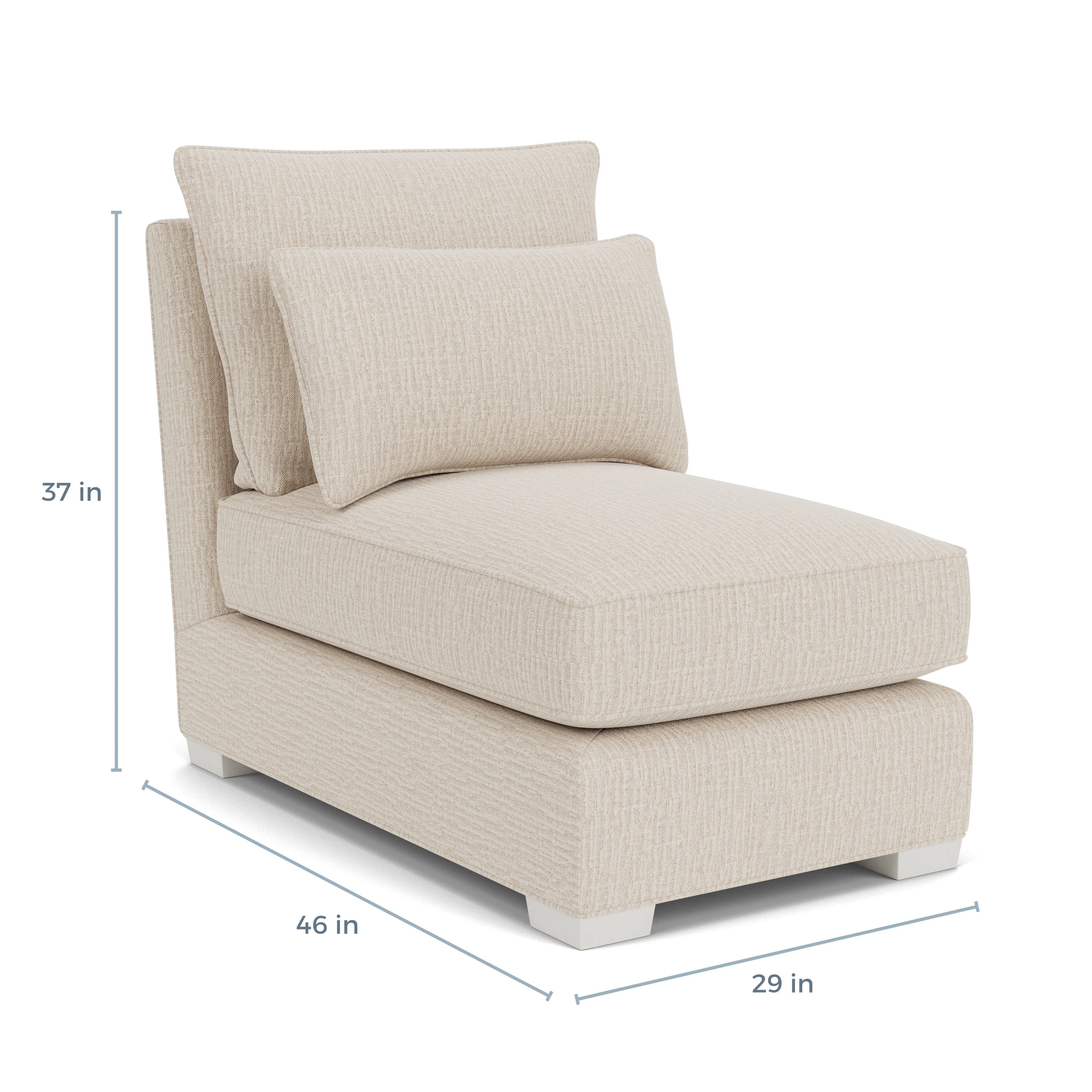 Westley Armless Chair (Deep Seat) - Image 2