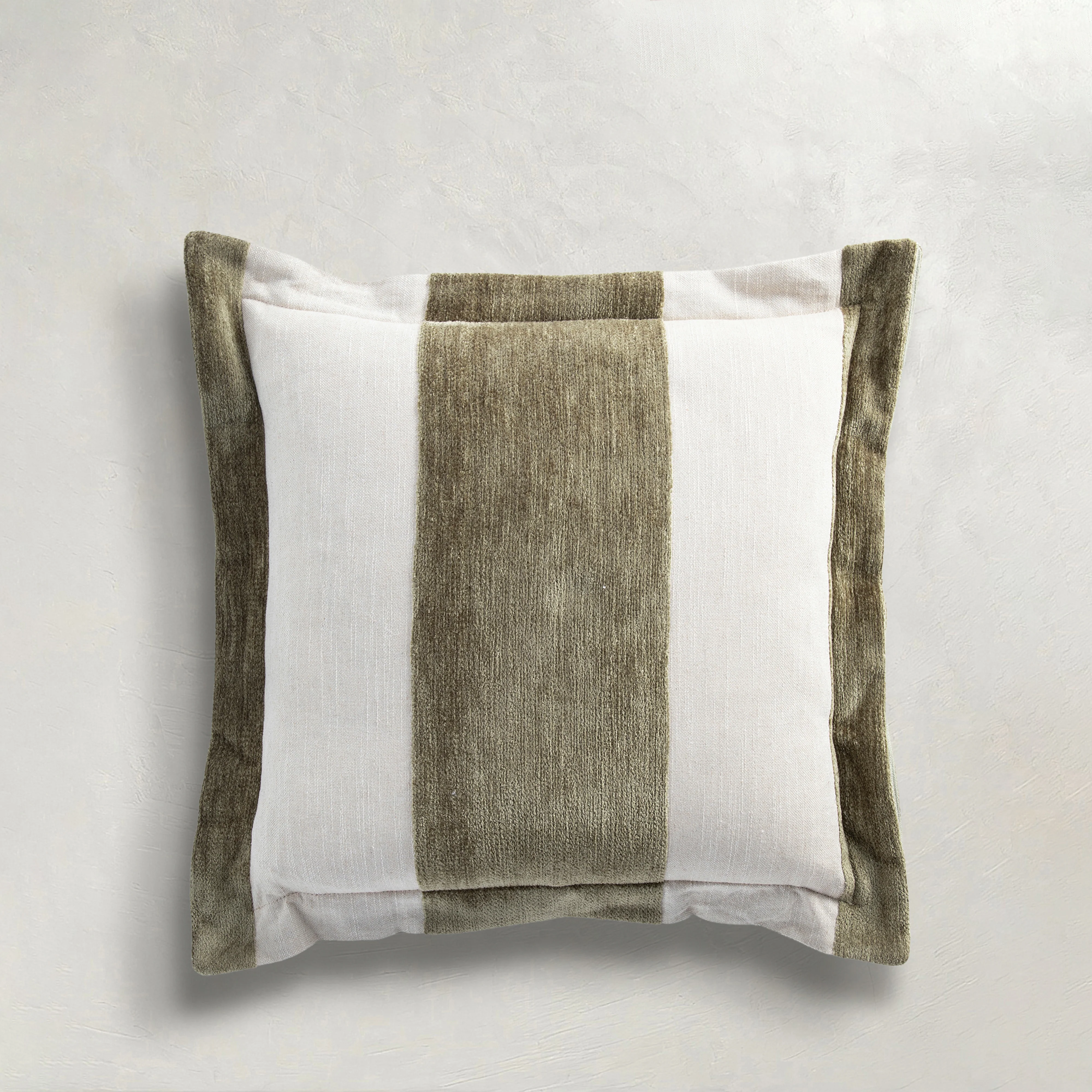Wide Stripe Chenille Indoor Throw Pillow - Image 2