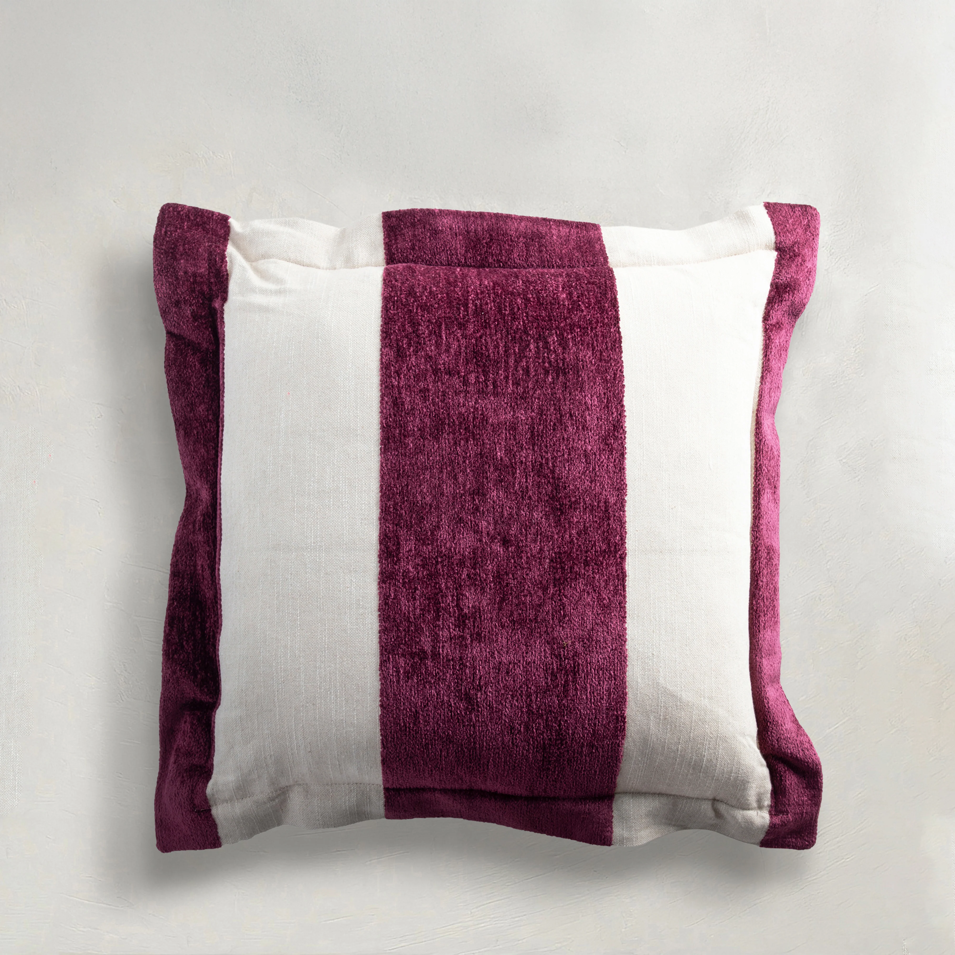 Wide Stripe Chenille Indoor Throw Pillow - Image 4